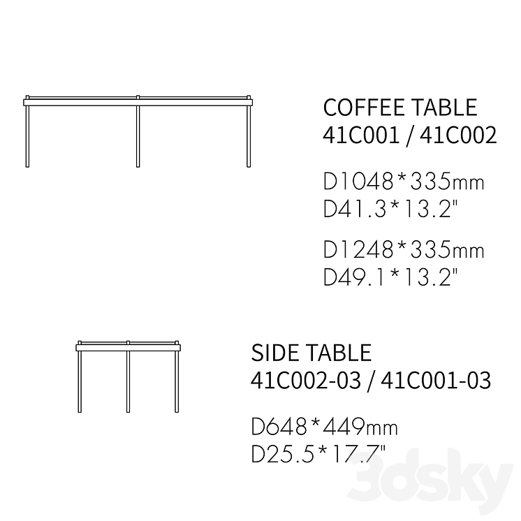 CRI TABLES by Domo 3D Model