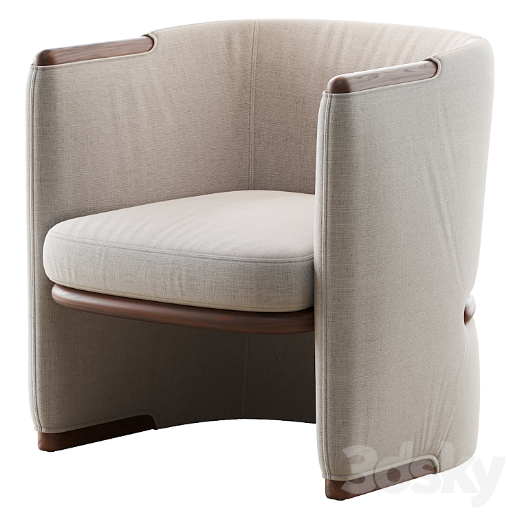 Opus Armchair by Giorgetti 3DS Max - thumbnail 1