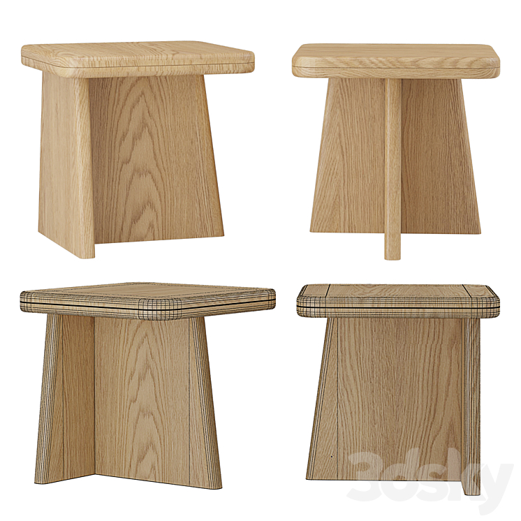 Tables Set Echos La Redoute 3D Model