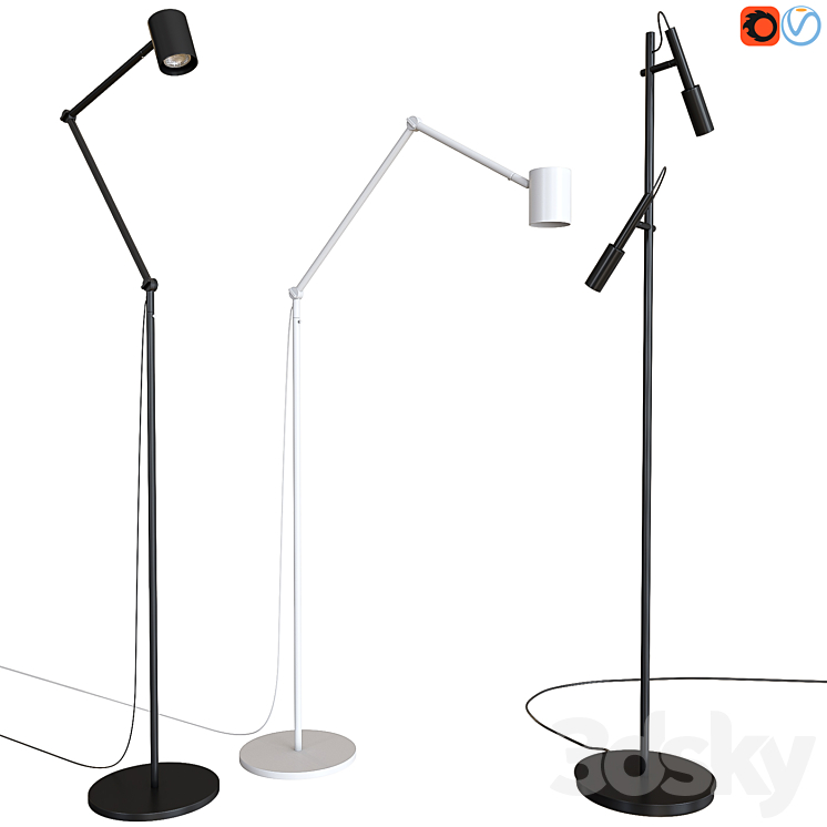 Nymane top floor lamp