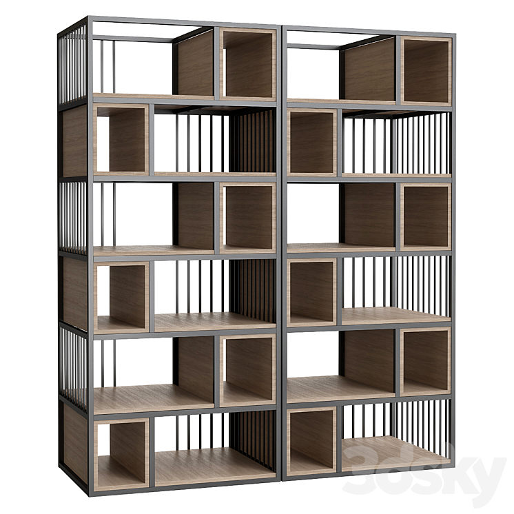 Shakedesign Bookcases No. 18 3DS Max - thumbnail 1