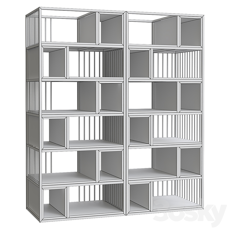 Shakedesign Bookcases No. 18 3DS Max - thumbnail 2