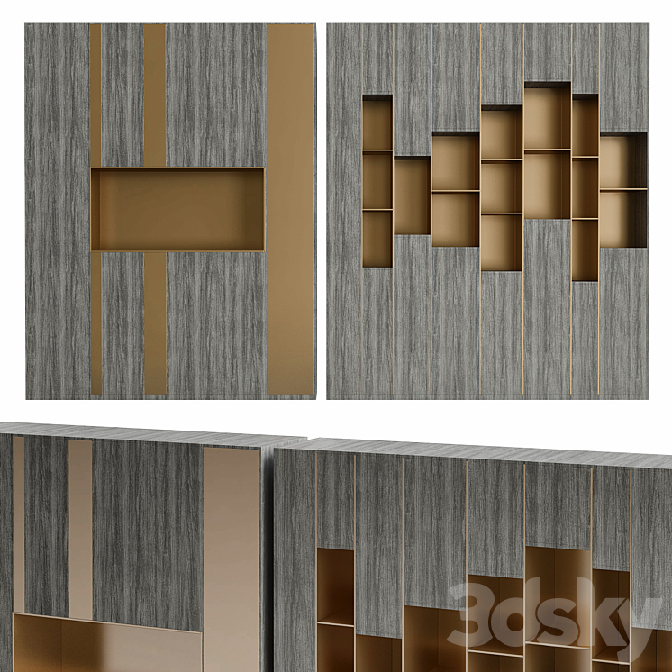 Shakedesign Bookcases No. 27 3DS Max - thumbnail 1