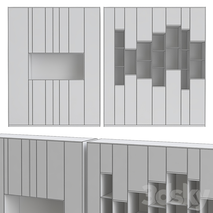 Shakedesign Bookcases No. 27 3DS Max - thumbnail 2