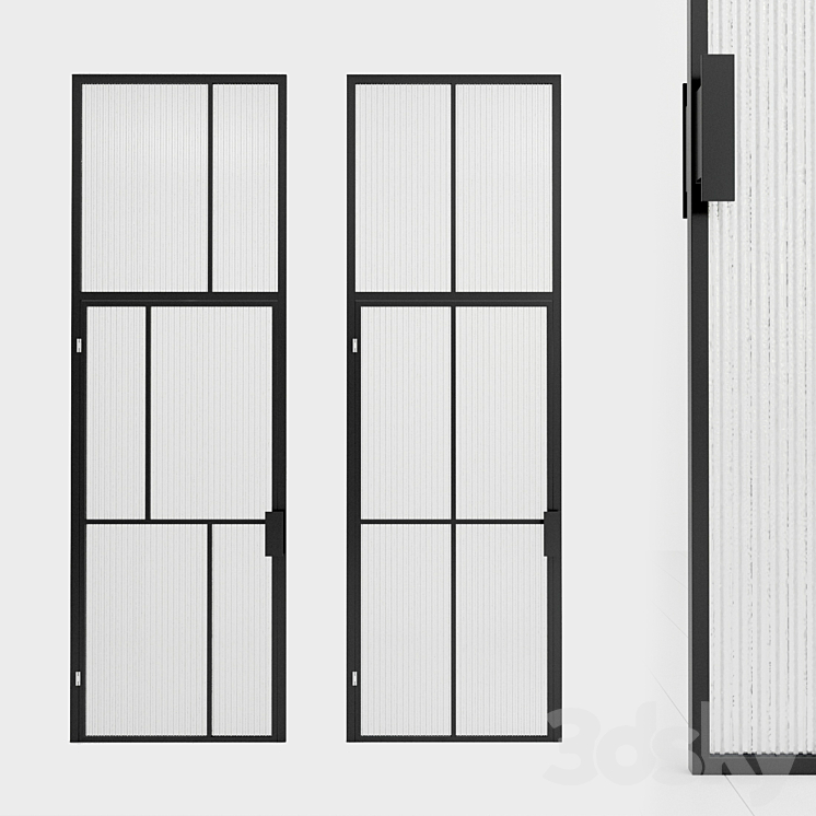 Glass partition. Door. 92 3DS Max - thumbnail 1