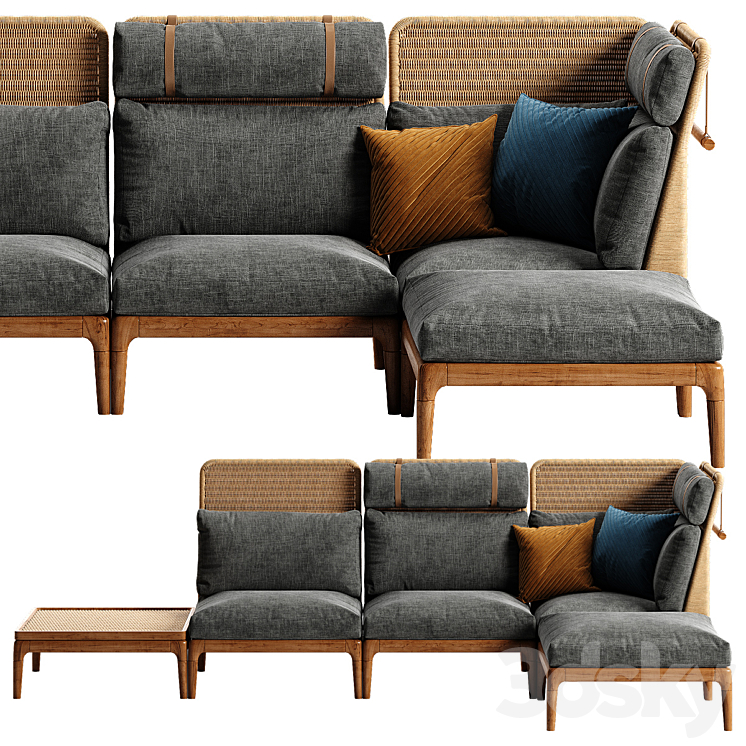 Gloster Lima sofa 2 3D Model
