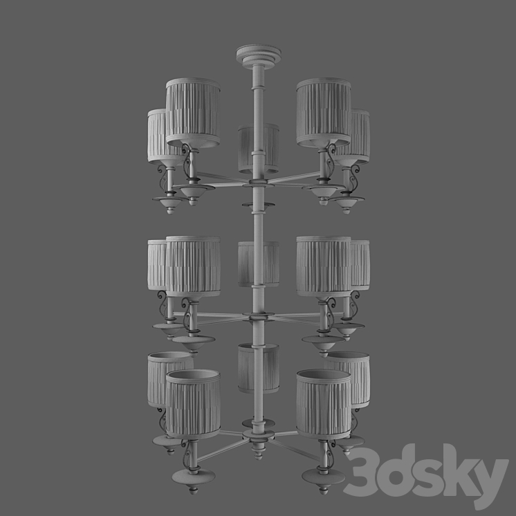Dreamy chandelier 3DS Max - thumbnail 2