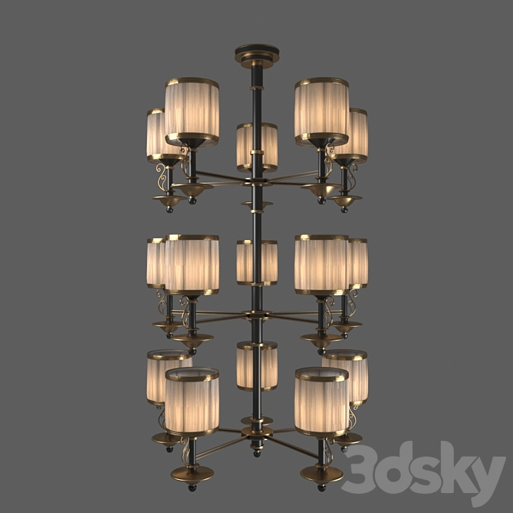Dreamy chandelier 3DS Max - thumbnail 1