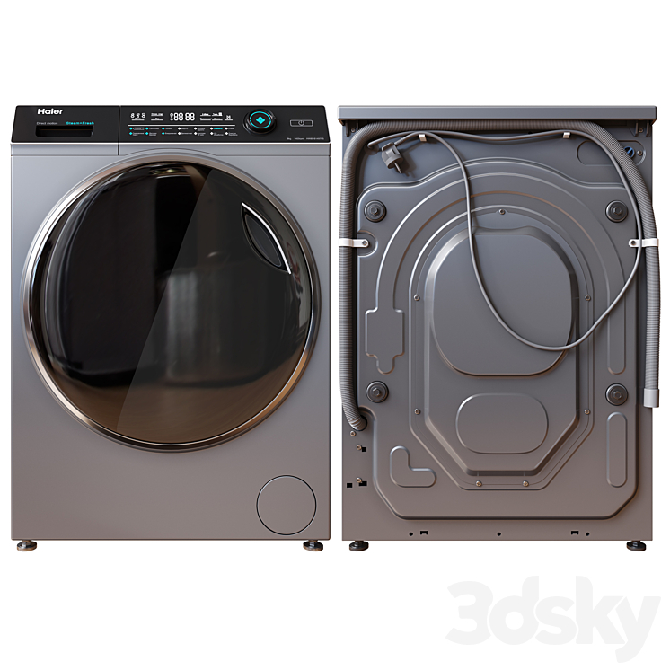 Washing Machine HAIER HW80-B14979S 3D Model