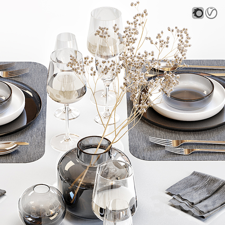 Table setting 26 3D Model