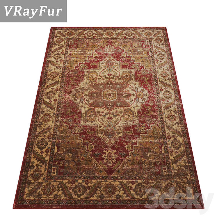 Carpets Set 738 3D Model