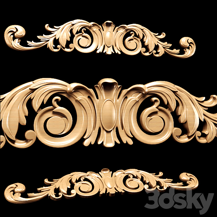 Classic style carving 3D Model