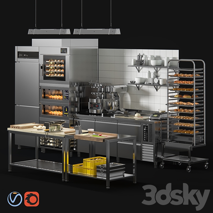 Bakery Equipment 3D Model
