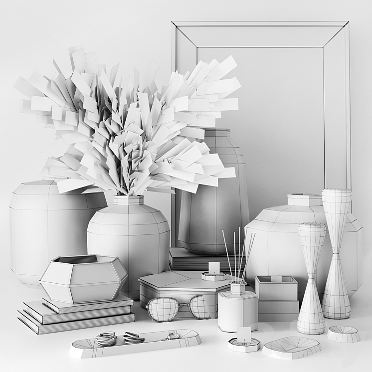 Decorative set 4 3D Model