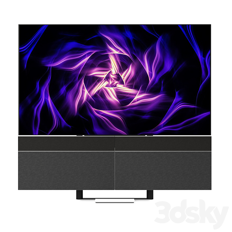 BANG & OLUFSEN BEOVISION HARMONY 65``and 77`` Gray Melange Fabric 3D Model