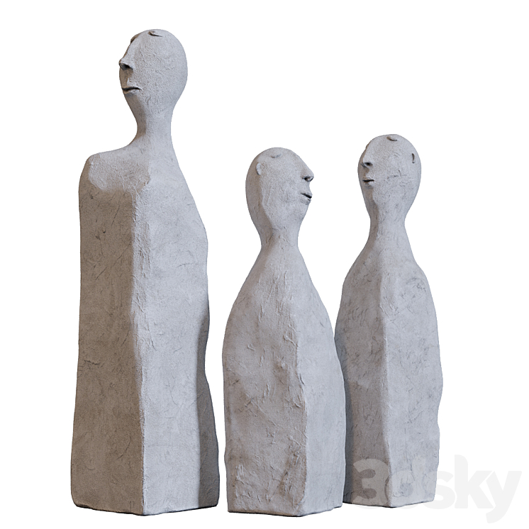 Man - a sculpture of cement