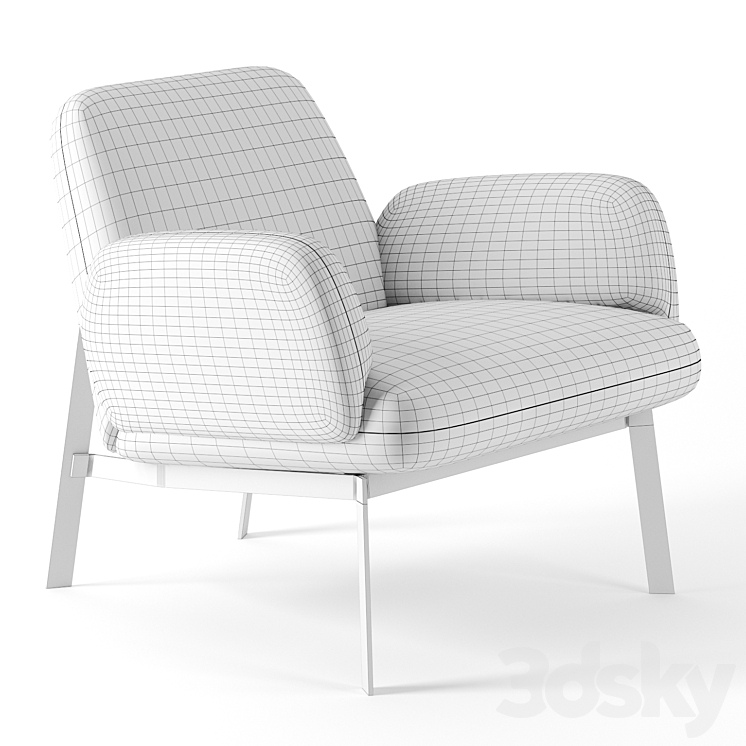 Easy chair by Established and Sons 3DS Max - thumbnail 2