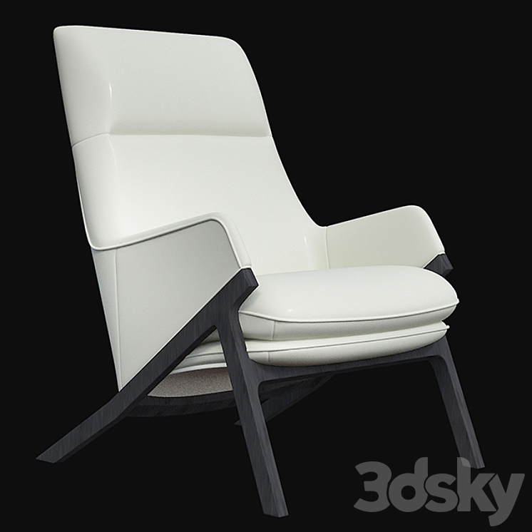 Henata Lounge Chair 3DS Max - thumbnail 1