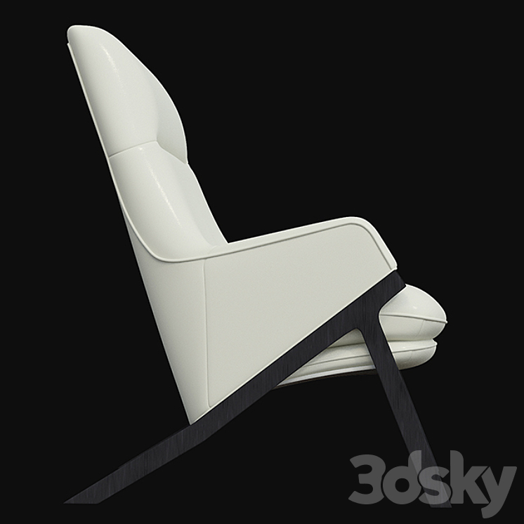 Henata Lounge Chair 3DS Max - thumbnail 2