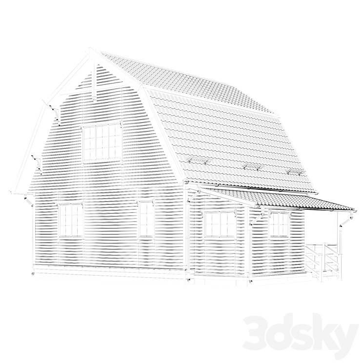 Country houses. 2 3DS Max - thumbnail 2
