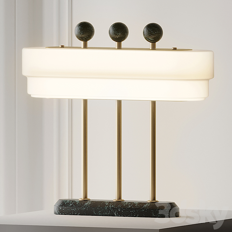 Spate Table Lamp by Bert Frank 3DS Max Model - thumbnail 1