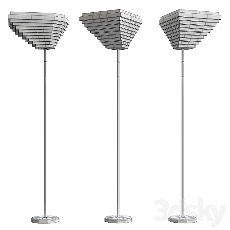 Alvar Aalto - Floor Lamp by Alvar Aalto 3D Model