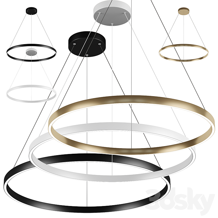 Maytoni rim - Pendant light - 3D model