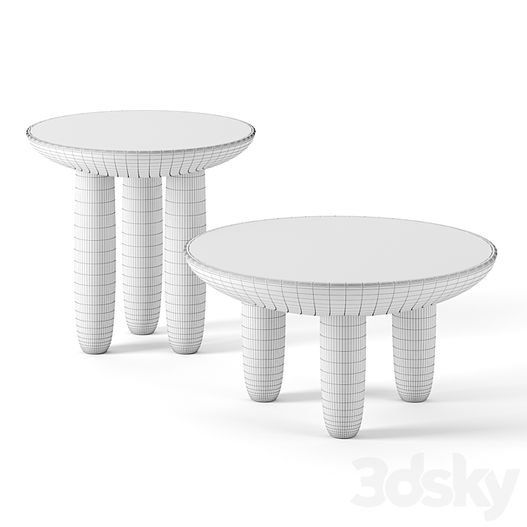 HRYB tables Faina Collection 3D Model