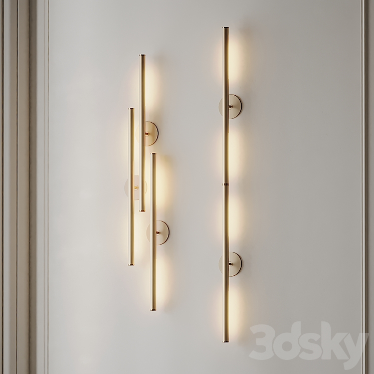 Formation Double Wall Sconce by Jonathan Ben-Tovim 3DS Max - thumbnail 2