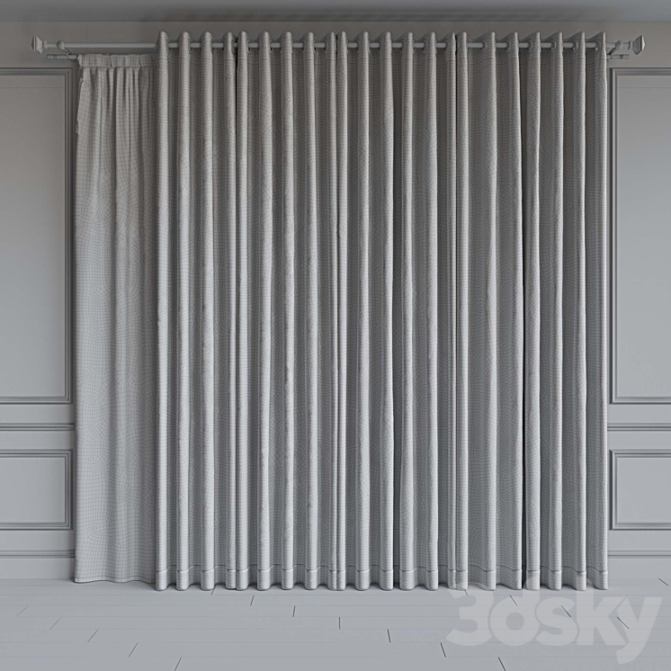 Set of portieres 55 3D Model