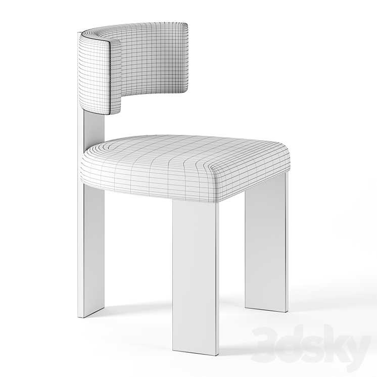 Gary Dining Chair by Nina Seirafi - Chair - 3D model