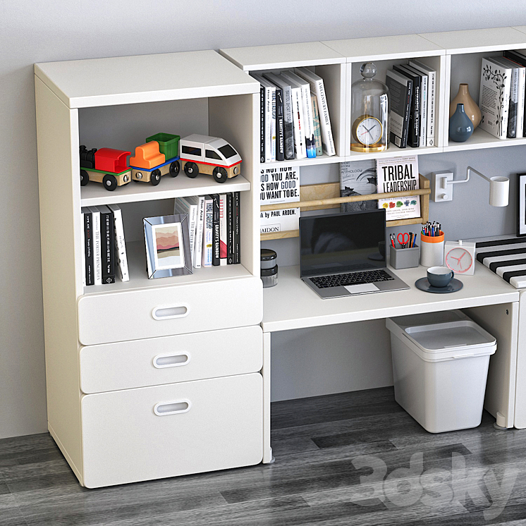 Composition in the nursery from Ikea 3D Model