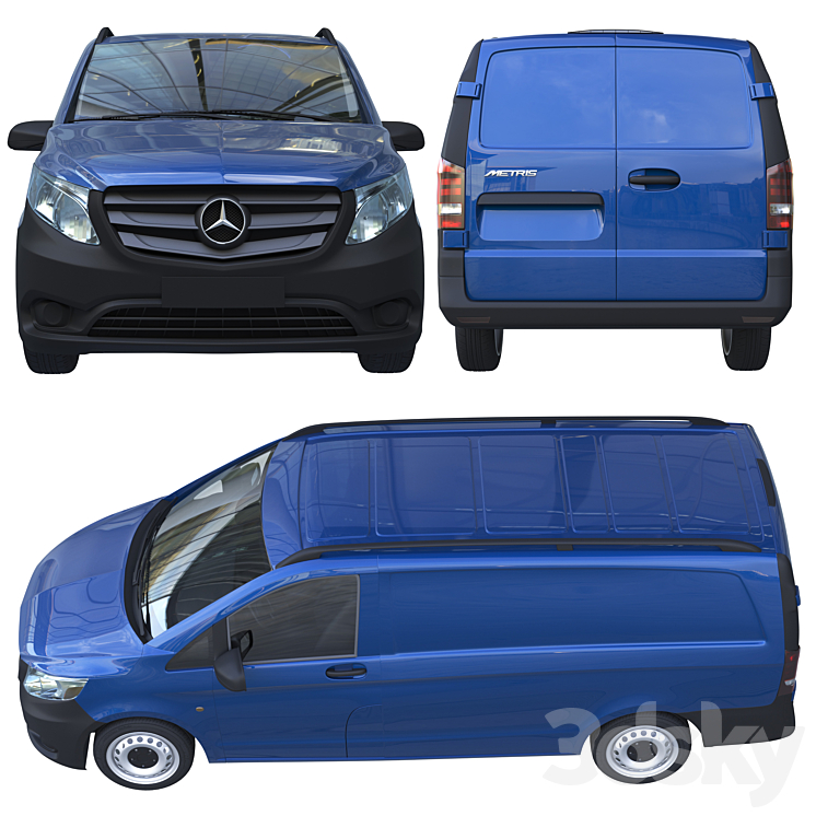Mercedes Benz Metris 2016 3D Model