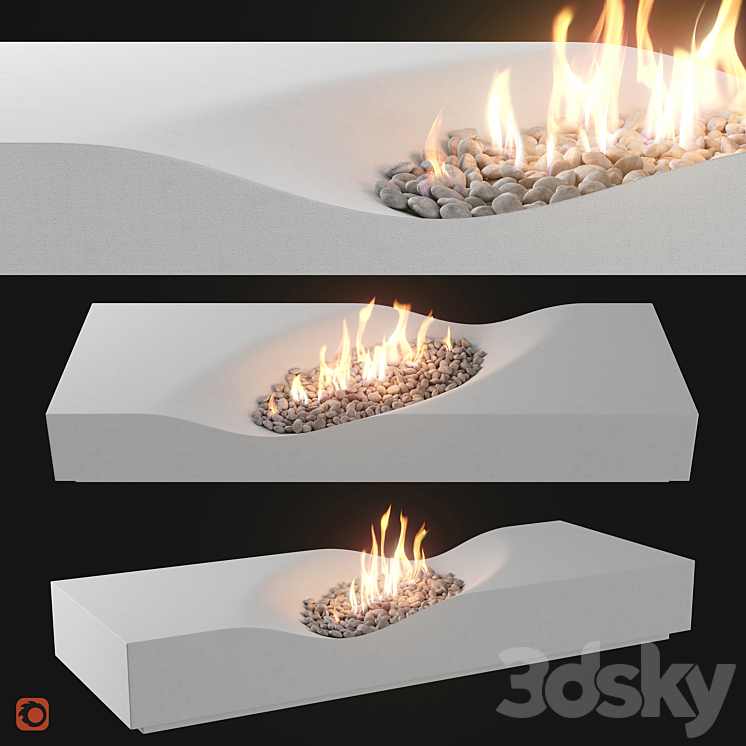 Fireplace 01 3DS Max - thumbnail 1