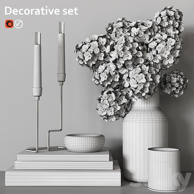 Decorative set 3D Model