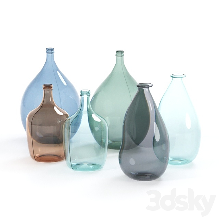 Vase Set La Redoute 3D Model