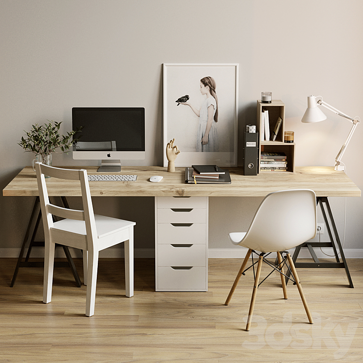 AVE IKEA WorkSpace 3D Model