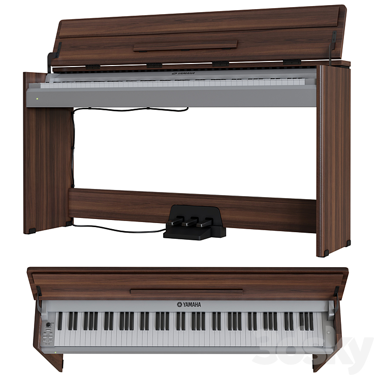 Electric piano Yamaha YDP S30 3D Model 3DSKY Decor Helper
