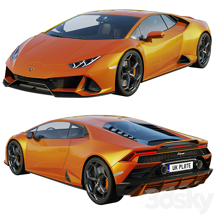 Lamborghini Huracan EVO 2019 3D Model Free
