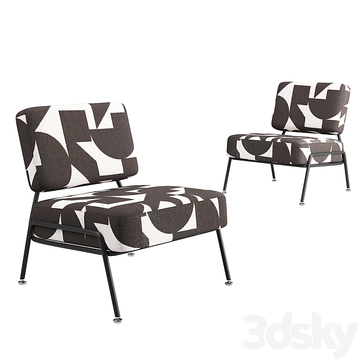Knox accent armchair By Made Chair 3D model
