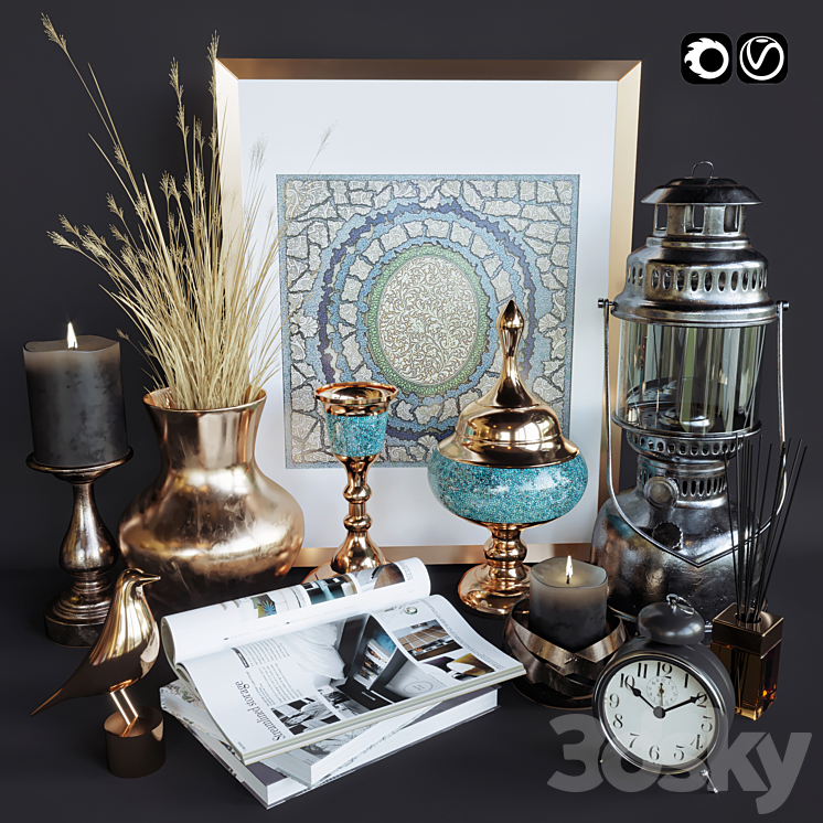 Decori - Decorative set - 3D model