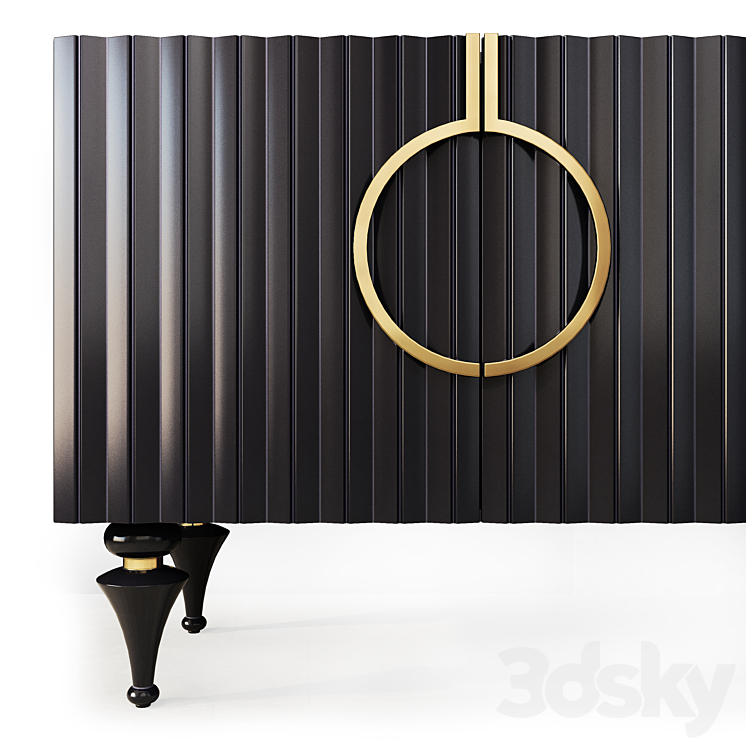 Chest and nightstand Lora. Nightstand sideboard by Evmoda 3DS Max - thumbnail 2