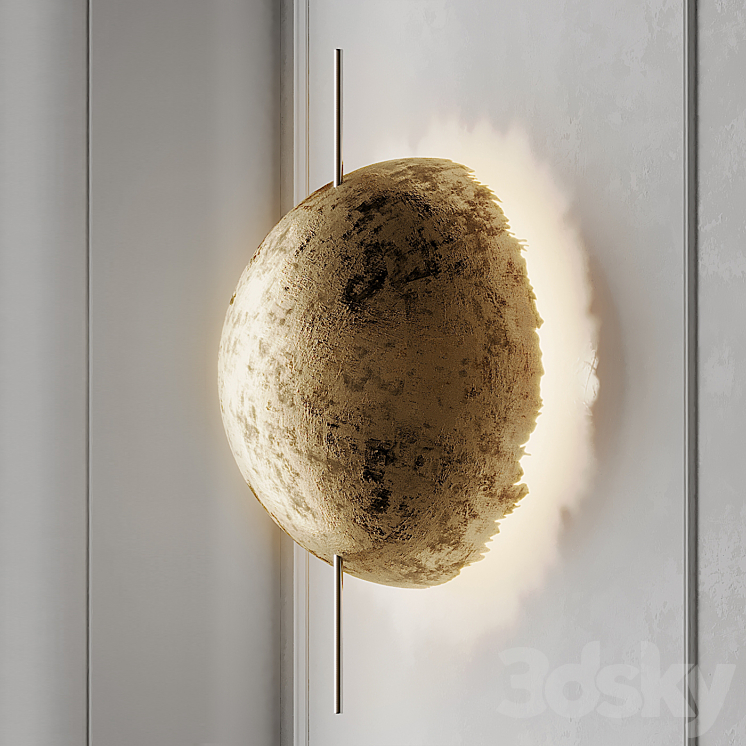 PostKrisi W 21 wall Light from Catellani and Smith 3DS Max - thumbnail 2