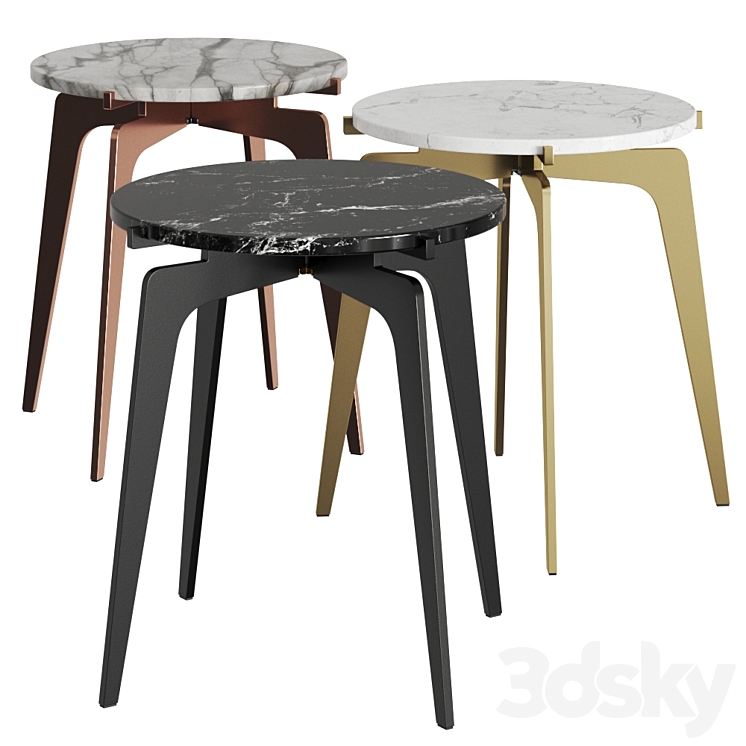 Gabriel Scott Prong Coffee & Side Tables 3DS Max - thumbnail 1