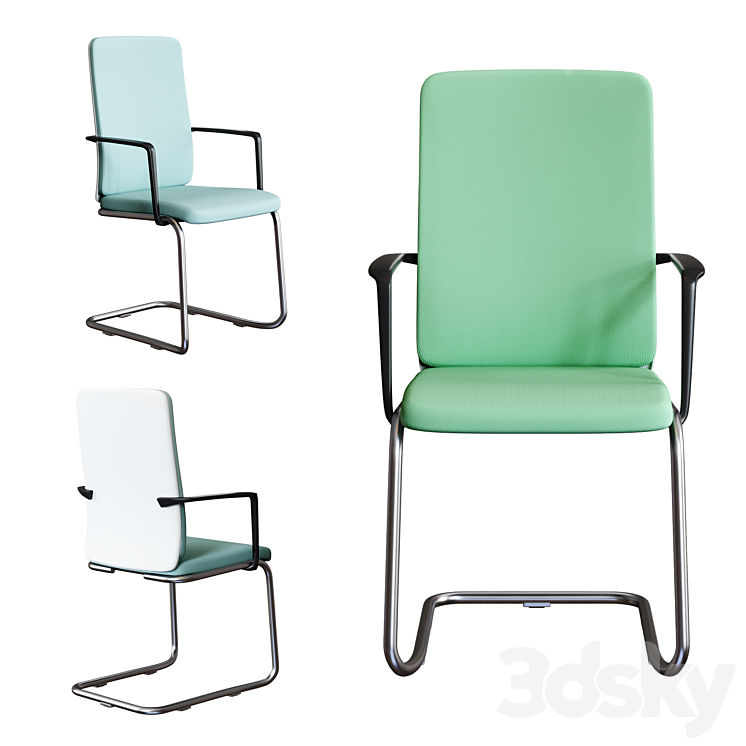 Steelcase – Office Chair Westside Eastside Northside 3DS Max - thumbnail 2