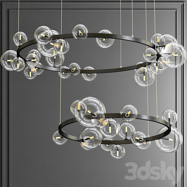 Design ring chandelier IONA Chandelier 3DS Max - thumbnail 1