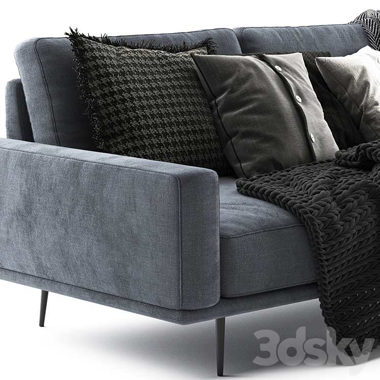 BoConcept Carlton Scandinavian Set 3D Model