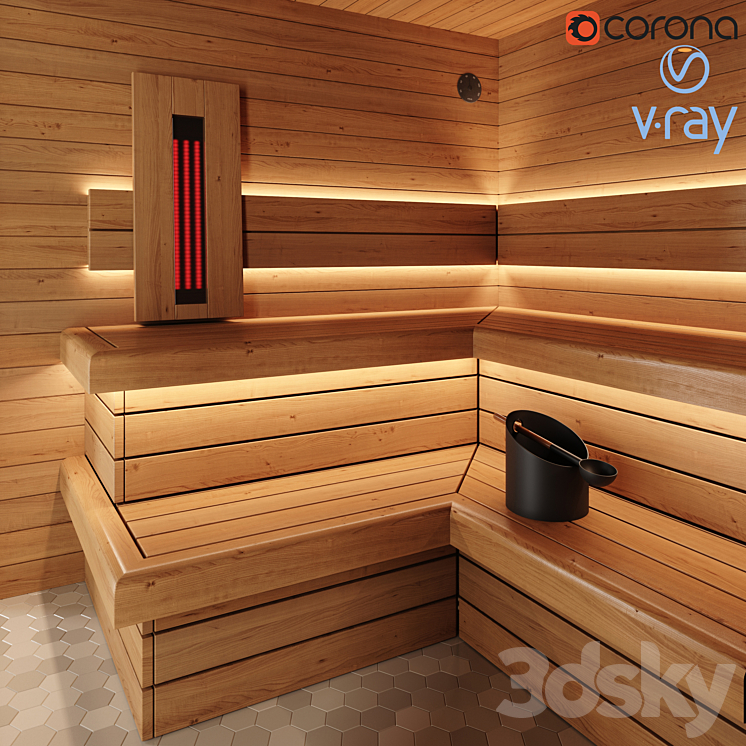 Infrared sauna / Infrared sauna 3D Model