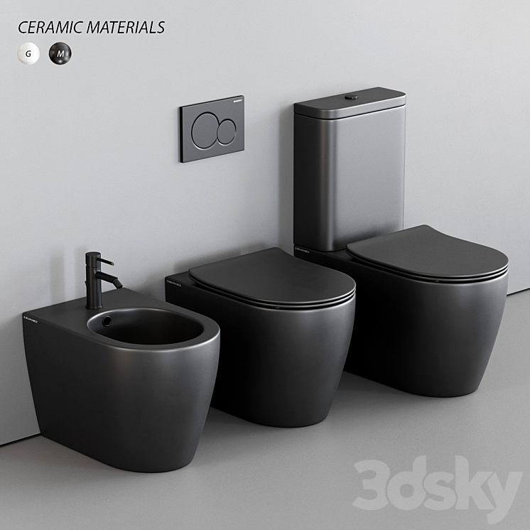 Scarabeo Ceramiche Moon WC 3DS Max - thumbnail 1