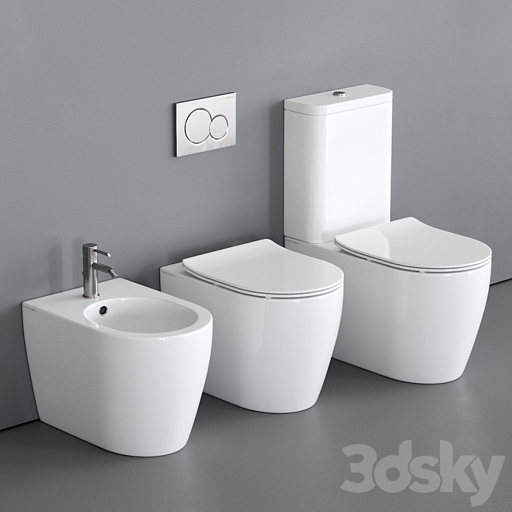Scarabeo Ceramiche Moon WC 3D Model